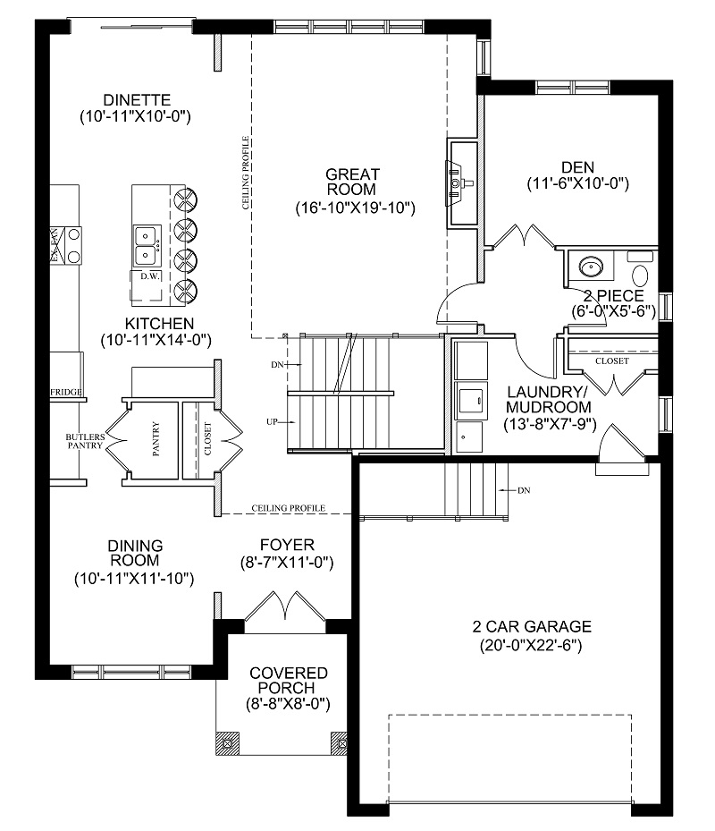 Lavender MAIN FLOOR PLAN