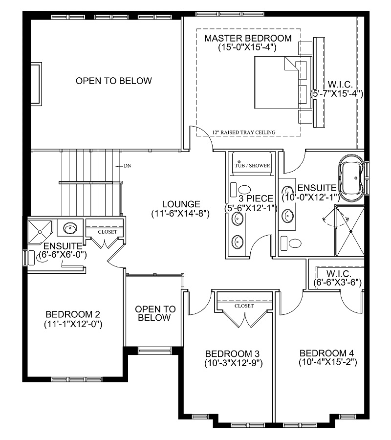 Lilac UPPER FLOOR PLAN