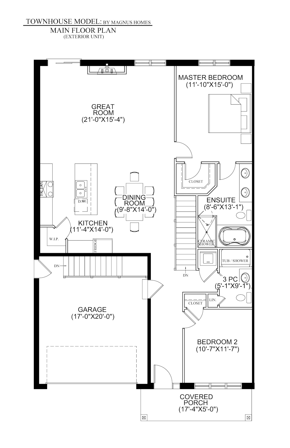 MAIN FLOOR- EXTERIOR UNIT 11